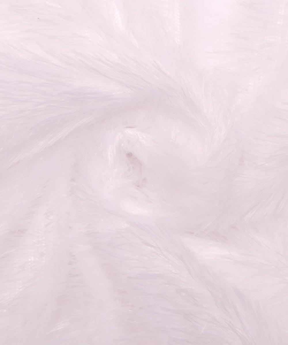 white plain minky fabric