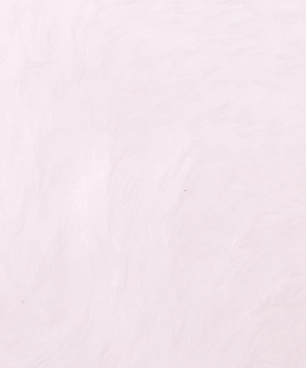 white plain minky fabric