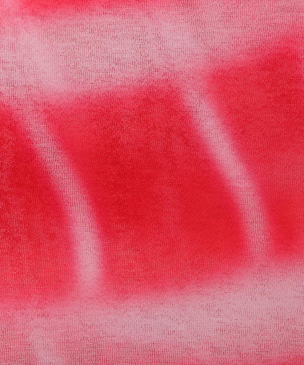 red colour tie dye georgette fabric