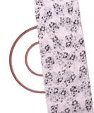 White Colour Kids Print Georgette Fabric