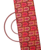 Pink Colour Kalamkari Print Manipuri Silk Fabric