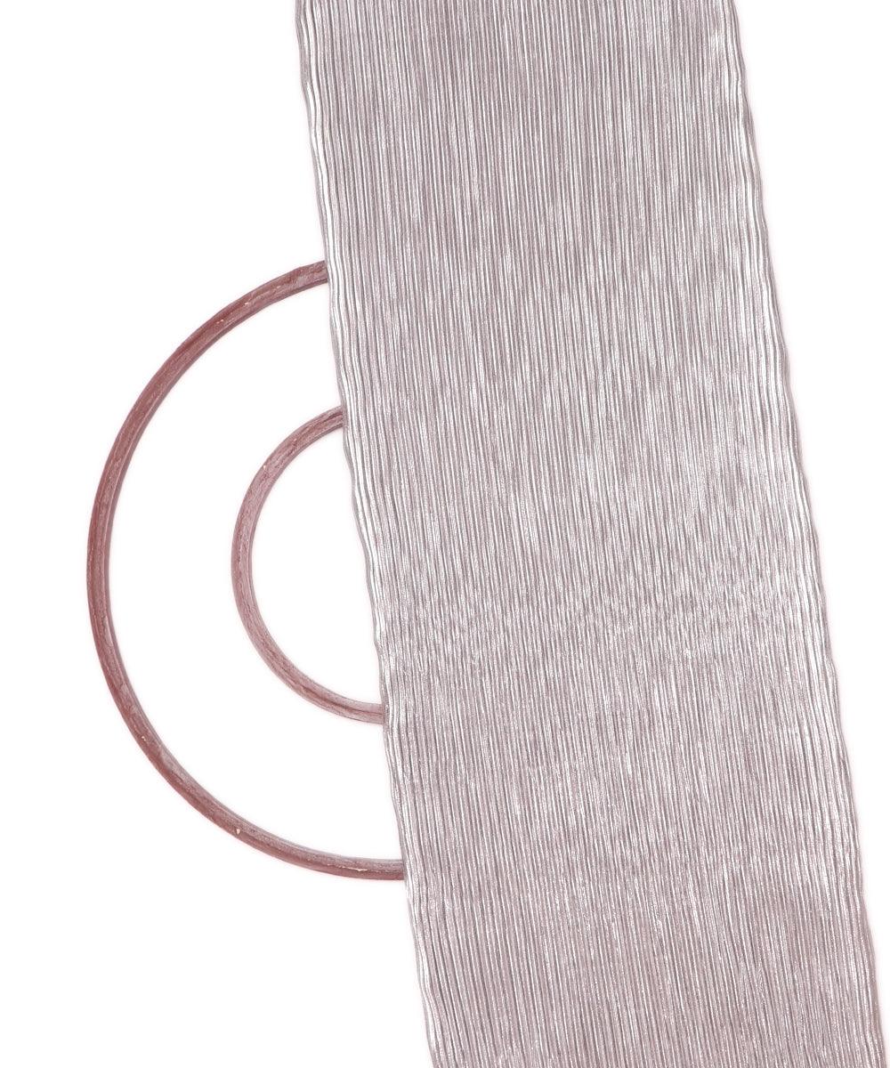 silver foil pleated satin lycra fabric