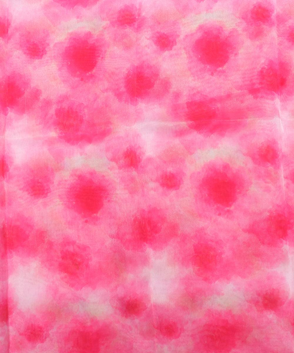 Pure, Embroidered, Floral, Silk Organza Fabric