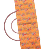Yellow Colour Floral Digital Print Organza Fabric
