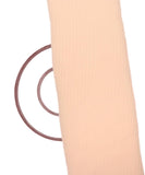 Off White Colour Plain Pleated Georgette Fabric