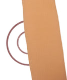 Wood Colour Plain Pleated Georgette Fabric