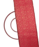 Maroon Colour Floral Pattern Brocade Silk Fabric