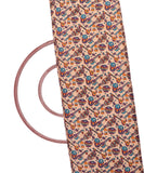 Off White Colour Object Print Manipuri Silk Fabric