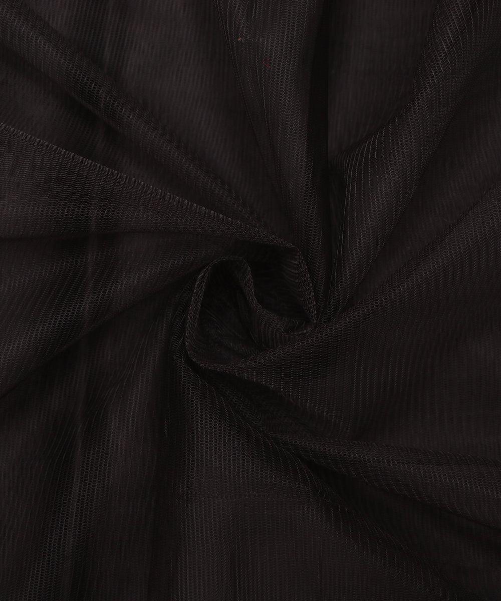 black plain tissue net fabric