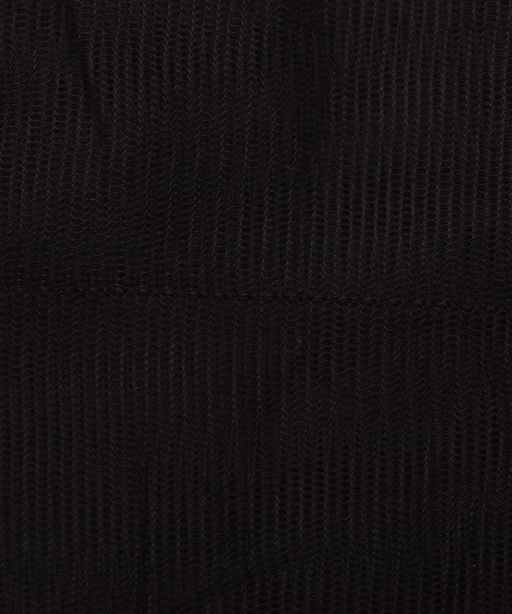 black plain tissue net fabric