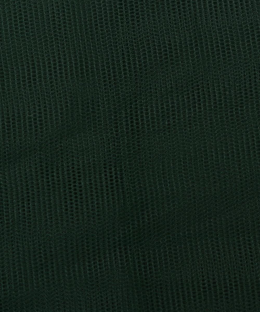 bottle green plain mesh net fabric