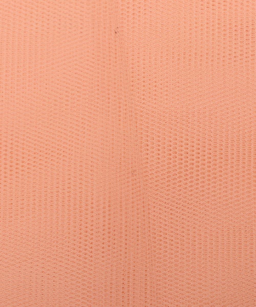 peach plain tissue net fabric