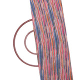 Multi Colour Stripe Print Georgette Fabric