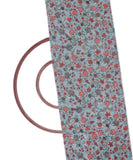 Light Blue Flower Print Chanderi Fabric