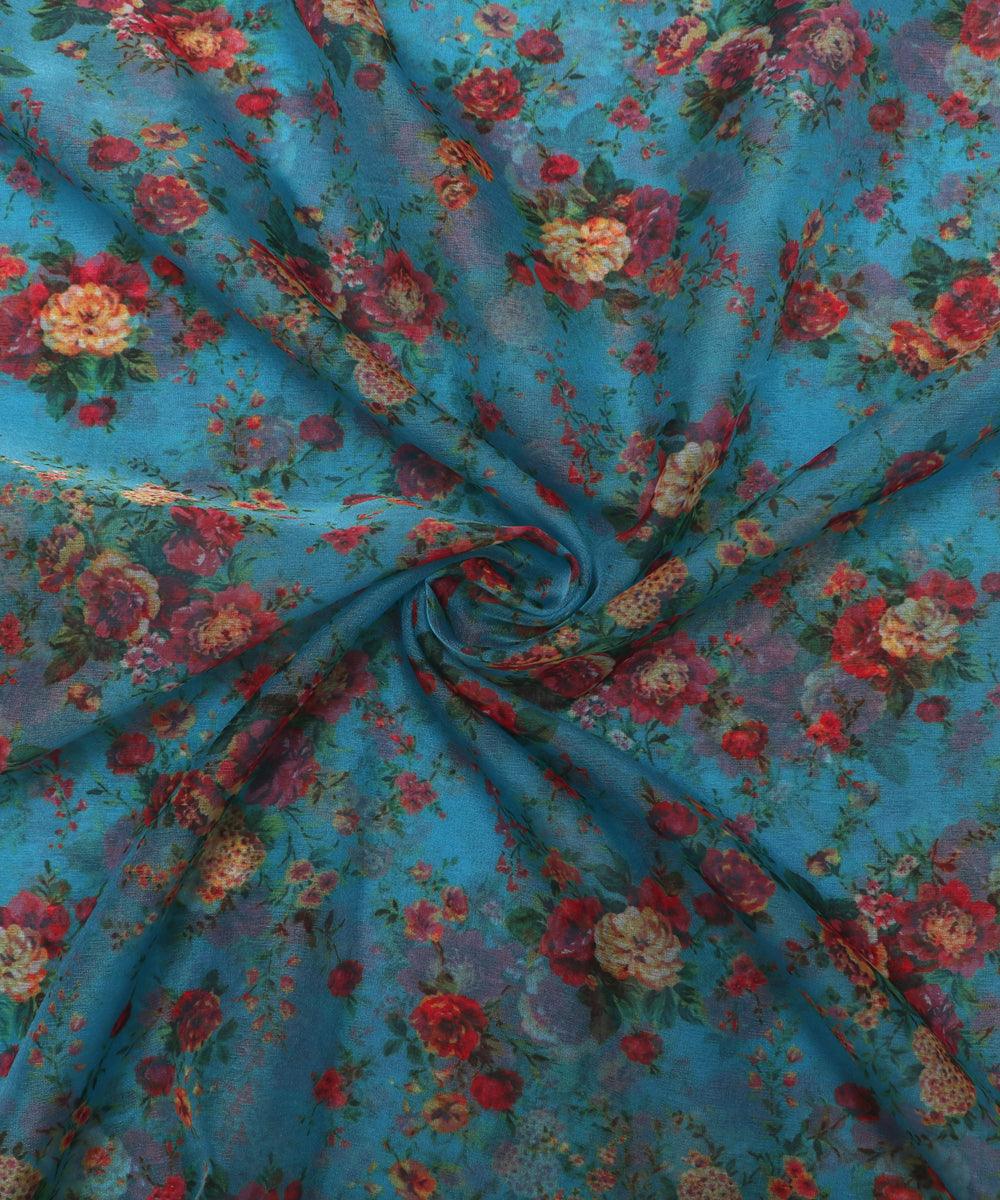 Black Silk Organza Fabric
