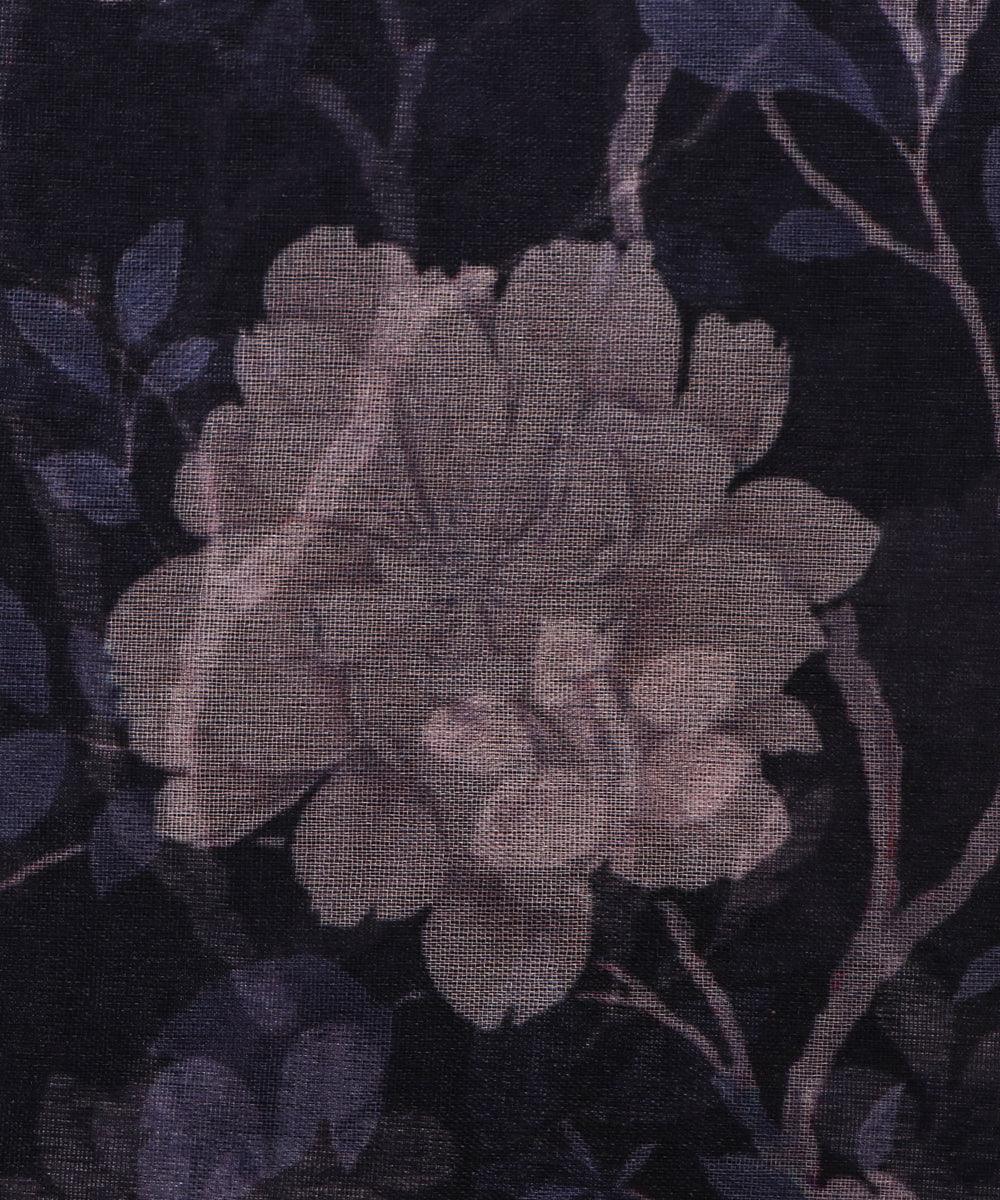 Pure, Embroidered, Floral, Silk Organza Fabric