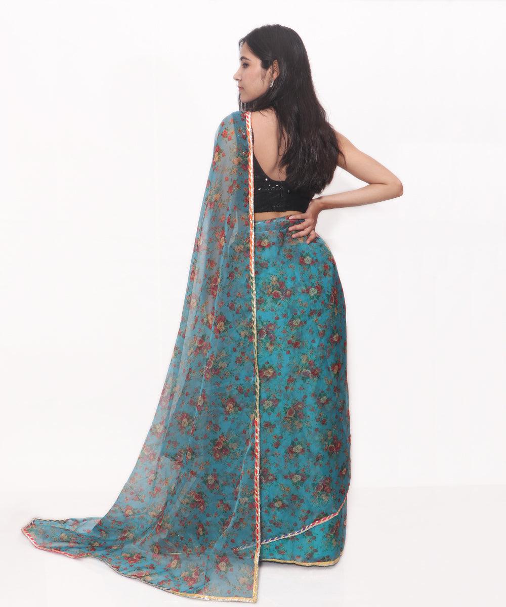 Black Silk Organza Fabric