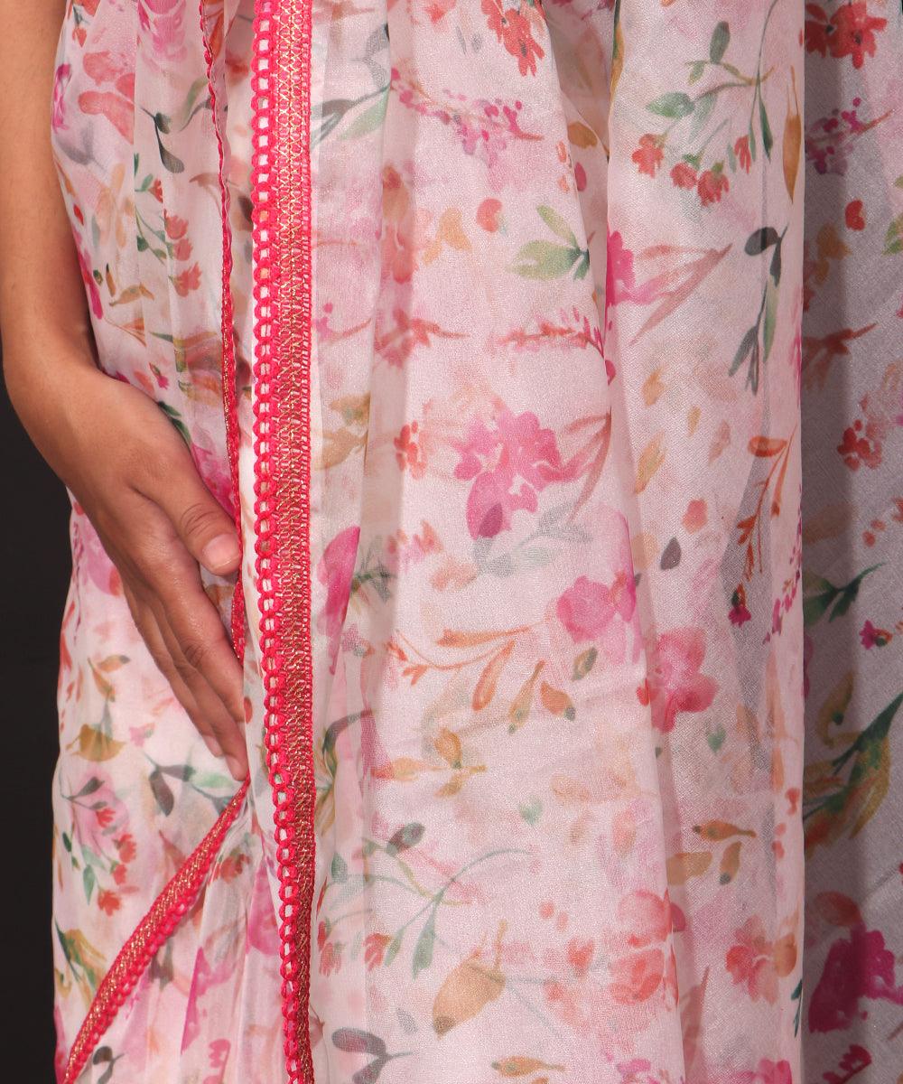 Premium Organza Printed Fabrics Online At Best Price