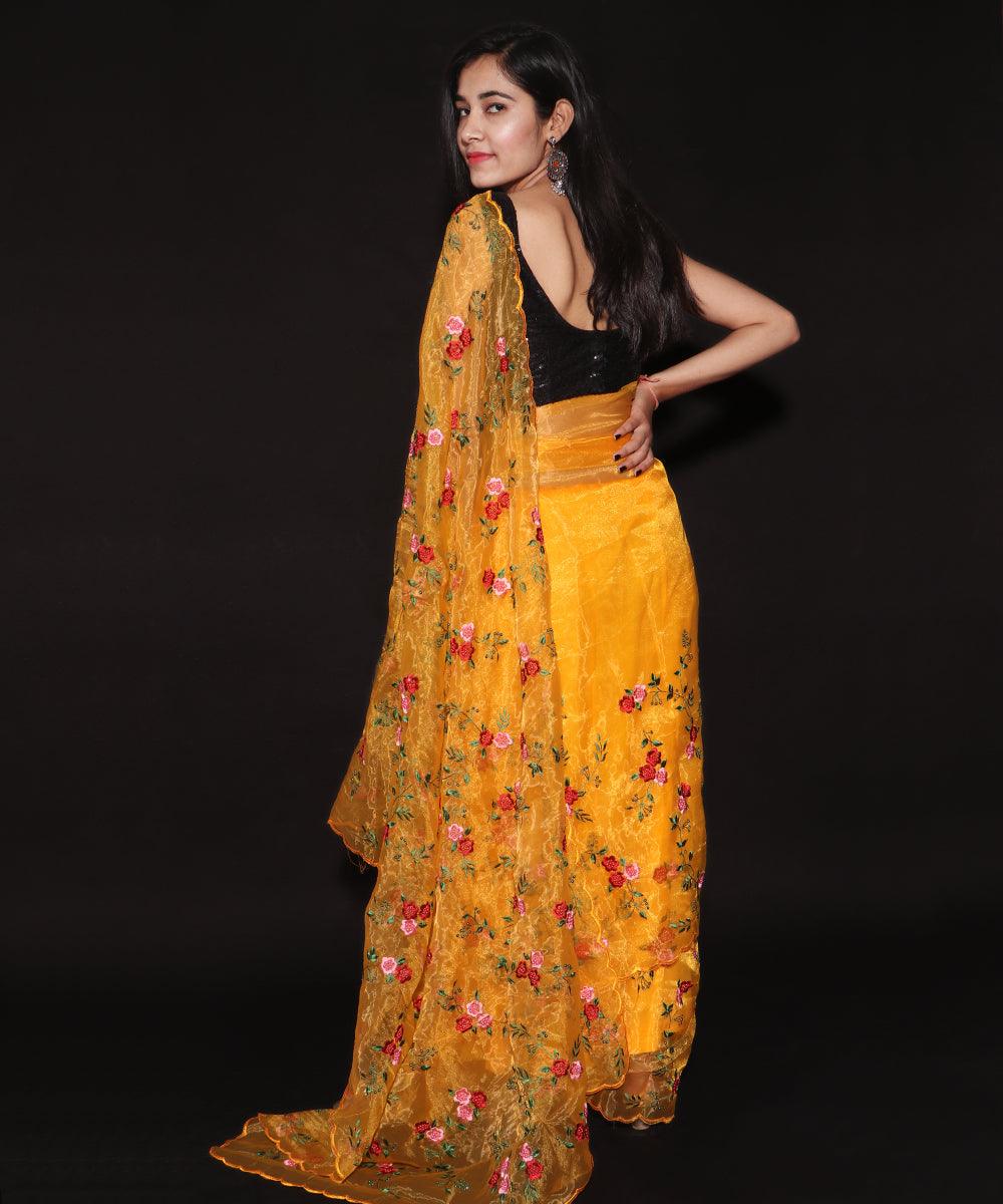 Premium Organza Printed Fabrics Online At Best Price