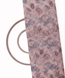 Off White Colour Floral Digital Print Organza Fabric
