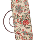 Off White Colour Floral Digital Print Velvet Fabric