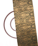 Forest Green Colour Paisley Pattern Banarasi Brocade Silk Fabric