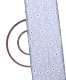 Light Blue Colour Floral Print Satin Fabric