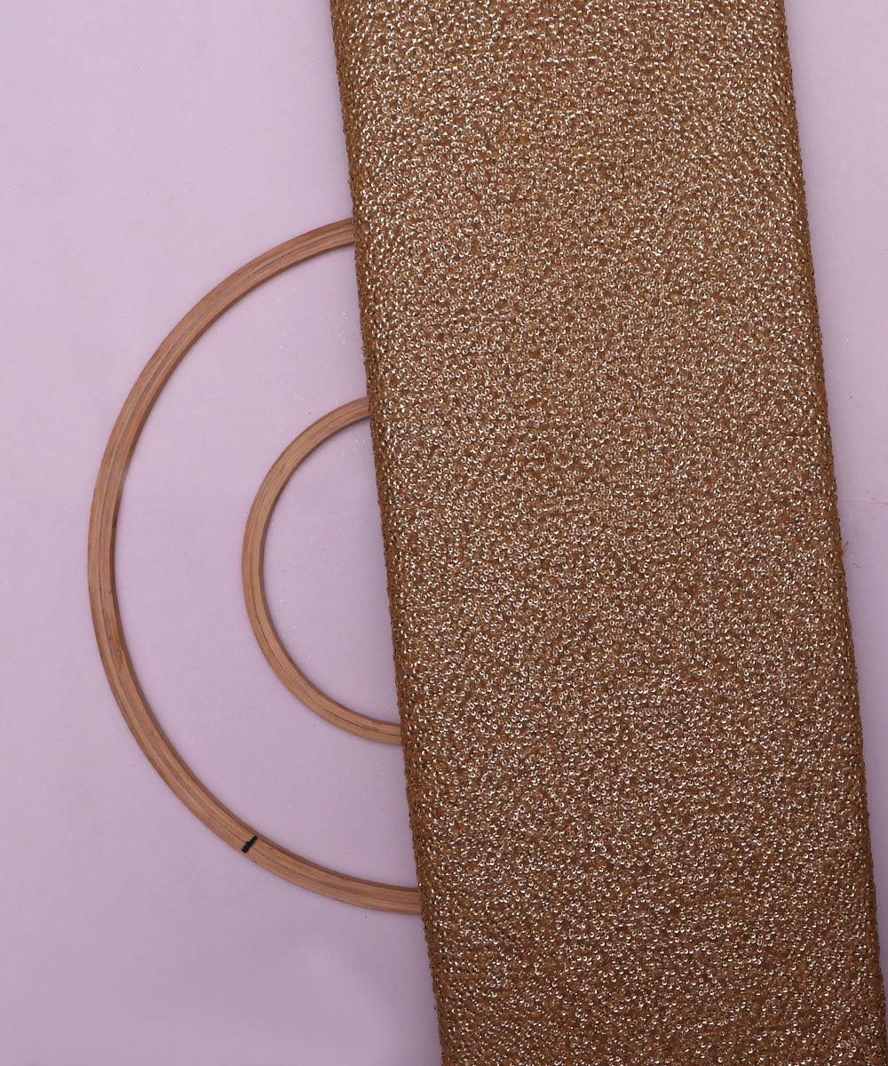golden small heavy sequin net fabric o132 5680