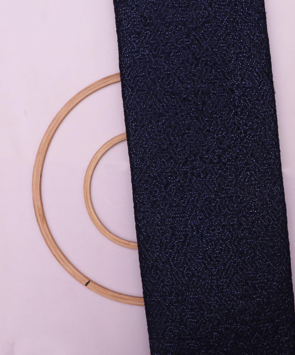 navy blue small heavy sequin net fabric o132 5681