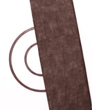 Dark Brown Color Abstract Print Glazed Cotton Fabric