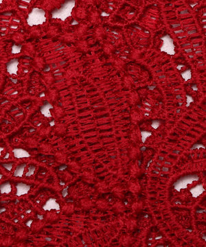 maroon leaf pattern crosia fabic b145 3820