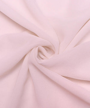 Off White Colour Plain Georgette Fabric