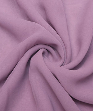 Lavender Colour Plain Georgette Fabric