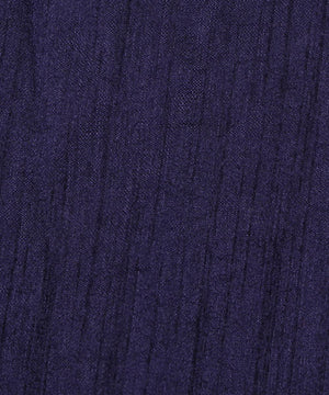 Navy Blue Colour Plain Dupion Silk Fabric