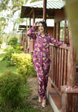 Purple Floral Womens Co ord Set