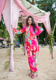 Fuchsia Floral Womens Co ord Set