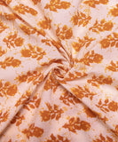 Off White Buti Pattern Screen Printed Cotton Fabric