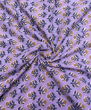 Lavender Screen Floral Print Cotton Fabric