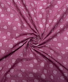 Lilac Screen Buti Printed Cotton Fabric
