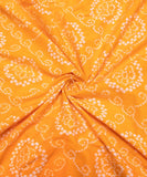 Yellow Bandhani Printed Cotton Fabric