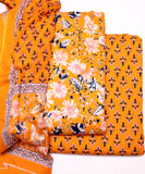 Mango Yellow Floral Printed Ladies Cotton Suit Set