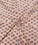 Beige Buti Print Cotton Fabric
