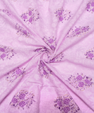 Lavender Floral Print Cotton Fabric