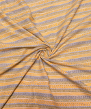 Off White Floral Print Cotton Fabric