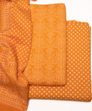 Mango Yellow Printed Cotton Suit Set