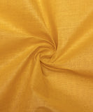 Yellow Mustard Colour Plain Cotton Lining Fabric