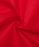 Red Colour Plain Cotton Lining Fabric