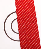 Red Colour Lehariya Print Rayon Fabric ( 2 Meter)