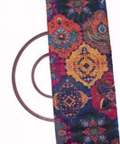 Multi Colour Traditional Print Chanderi Silk Fabric