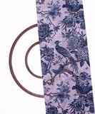 Light Grey Colour Floral Print Chanderi Silk Fabric